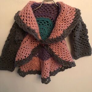 Toddler Granny Crochet Cardigan jacket 1-2 years